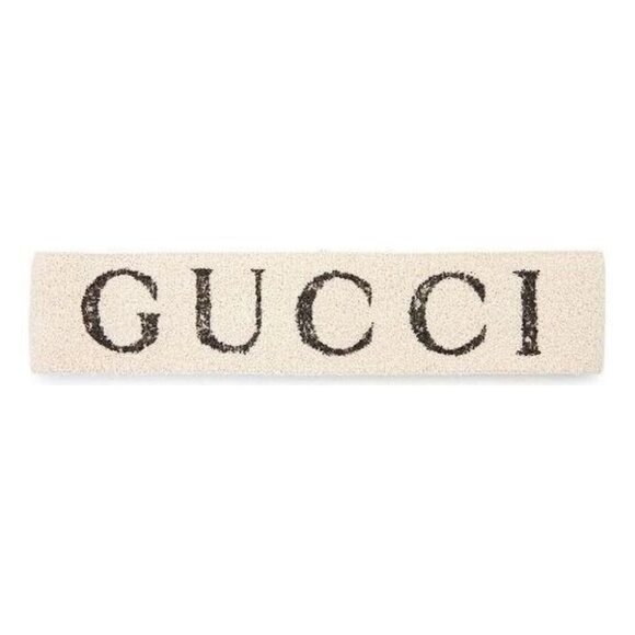 NWT GUCCI Alphabet Logo Headband Creamy White 491820-3G133 One Size - Picture 1 of 6